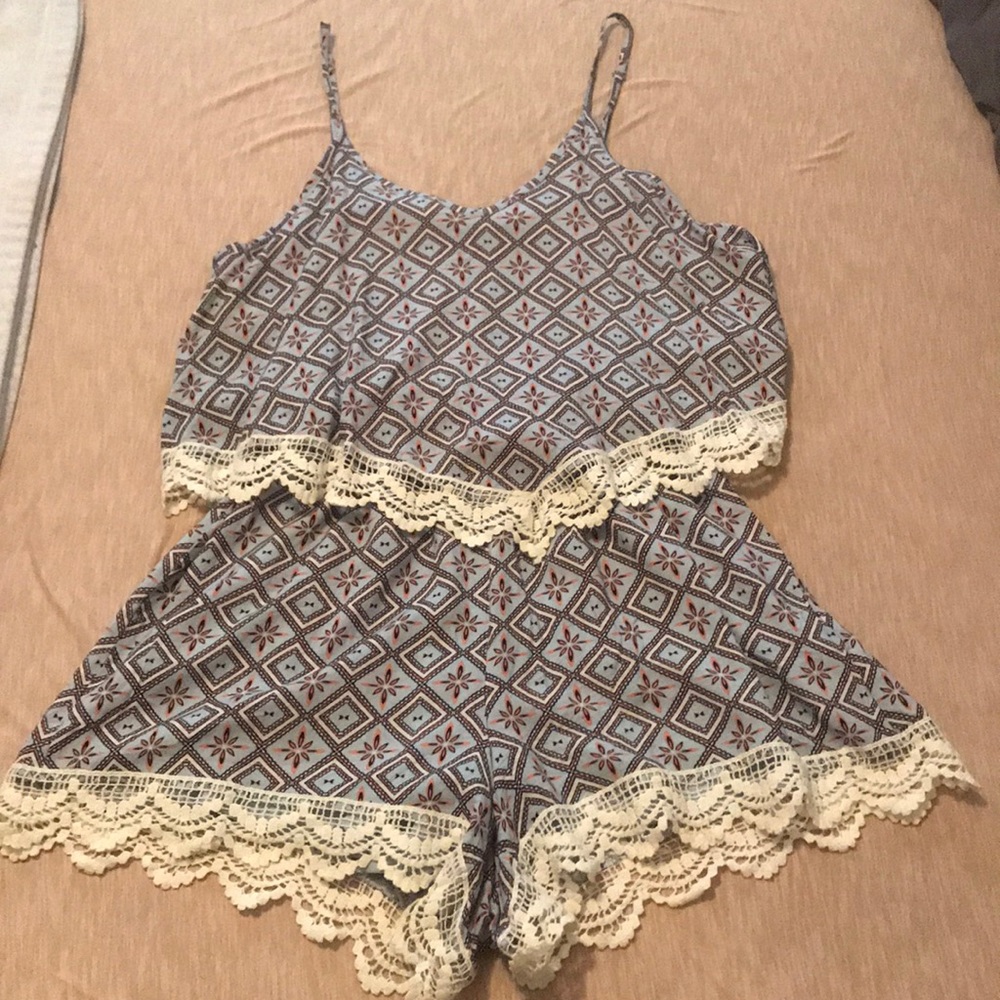 Blue romper